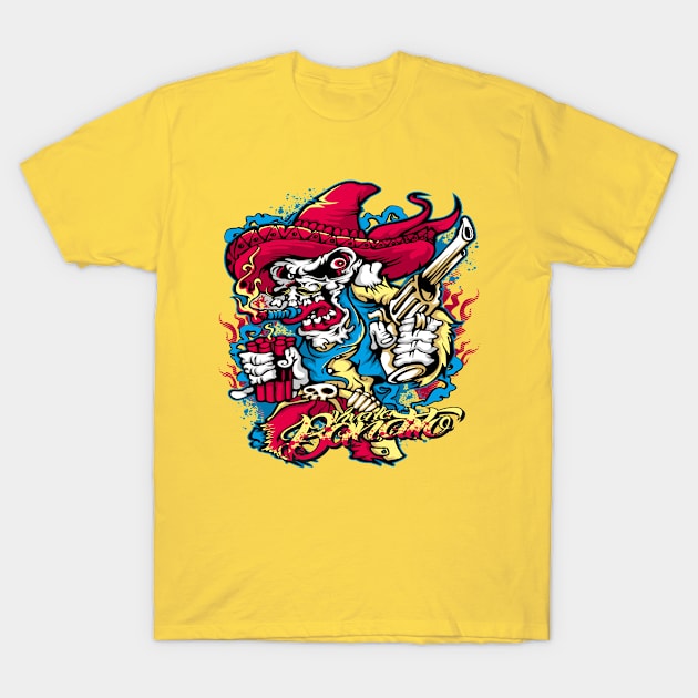 Bandito Mexican Graffiti T-Shirt by The Lucid Frog